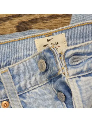 NEW Levi's Womens Original 501 Button Fly Jeans 94417272 County Fair Blue 30 thumbnail 9