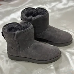 Ugg Cory II Suede Short Ankle Boots 5 Charcoal Gray Minimal Classic Mini Fall thumbnail 6