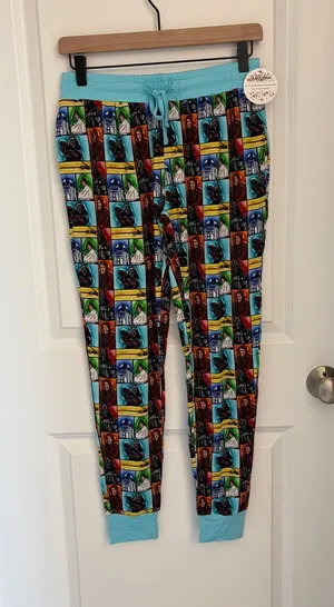 Feral and Free Bamboo Star Wars Characters Pajama Jogger Pants Size S thumbnail 1