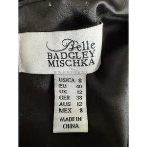 Belle Badgley Mischka Embroidered Sequin Floral Mesh Dress Size 8 Cocktail Party thumbnail 7