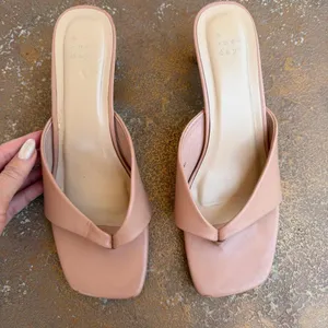 Target Women’s A New Day Annette Sandal 2.5” heels sz 8.5 in salmon thumbnail 2