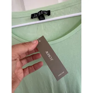 NWT J.Crew mint green 3/4 sleeve Feather jersey size medium thumbnail 4
