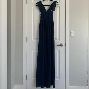 Show Me Your Mumu Weddings June Maxi Dress - Size XS - Rich Navy Crisp -‎ NWT thumbnail 5