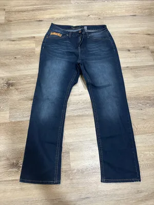 Womens Dark Blue Straight-Leg Jeans thumbnail 1