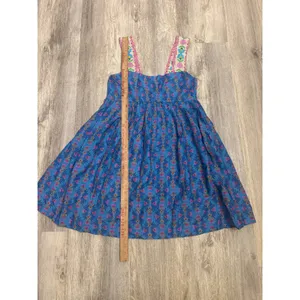 Natural Life Blue Floral Boho Sun Dress Smocked Back Mini XS NWT thumbnail 8