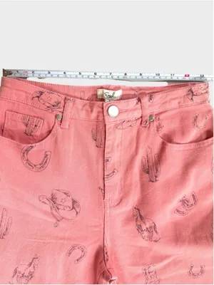 Easel Western Print Twill Pants Size S thumbnail 4