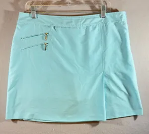 604 | IZOD Golf Skort Women 12 Aqua Blue Athletic Tennis Skirt Built‎ In Shorts thumbnail 1