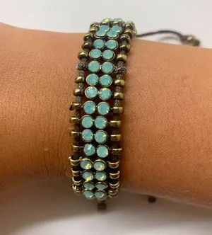 Blue/ Gold/ Brown Bracelet Multiple thumbnail 1
