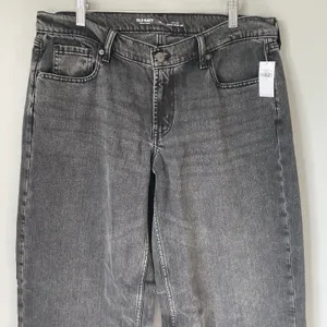Old Navy Low Rise Baggy Wide Leg Denim Jeans Pants Cotton Blend Black Size 12 thumbnail 3
