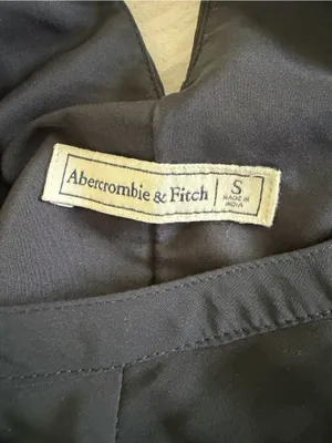 Abercrombie & Fitch Black Short Sleeve Dress with‎ Back Cutout thumbnail 2