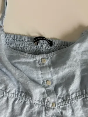 Brandy Melville Tank Top Blue button front  thumbnail 2
