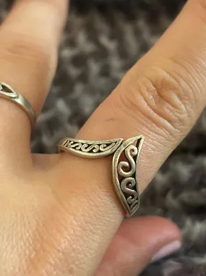 Z54 size 9 ring 925 sterling silver thumbnail 1