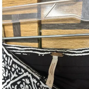 Free People Black And White Boho Strapless‎ Maxi Dress Size Small thumbnail 7