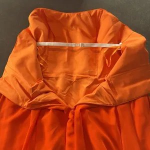 Women’s Orange Short Chiffon Formal Dress Strapless Zip Back Size XXXL NWT thumbnail 6