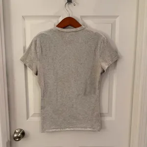 Abercrombie & Fitch A&F Essentials Baby Tee Heathered Grey Size Large thumbnail 6
