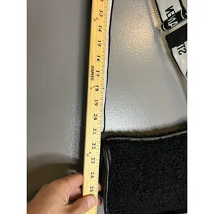 Steve Madden Crossbody Shoulder Bag Womens Black Sherpa Faux Leather Zip Logo thumbnail 5