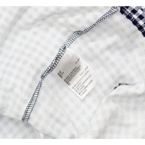 NEW Charter Club Printed Long Sleeve Pajama Sleep Top Gingham Check Blue XS thumbnail 6