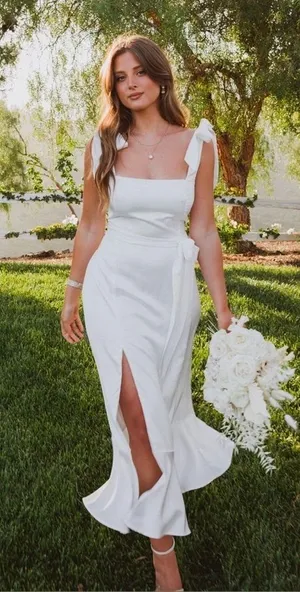 SHOW ME YOUR MUMU Garden Midi Dress In Ivory Luxe Satin thumbnail 1