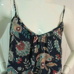 Eight Sixty dress navy print adjustable straps S thumbnail 3