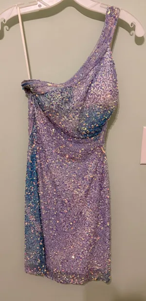 Be Social Sequence Hoco Dress Purple Size 4 thumbnail 1