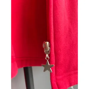 Womens Red Zip Up Hoodie‎ American Flag Embroidered Sweatshirt Jacket thumbnail 7