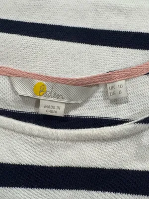 Boden Sophie Long Sleeve Breton Striped Top Women’s 6 thumbnail 2