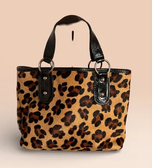 Maurizio Taiuti Leopard print bag with black patent leather thumbnail 1