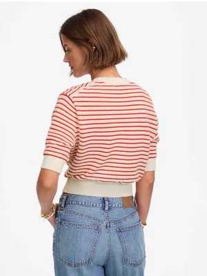 Madewell Textural-Stitch Cotton Sweater Small thumbnail 3