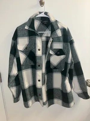 HFX Green Fleece Shacket thumbnail 1