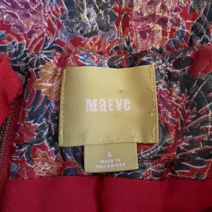 Maeve Anthropologie Women S Rosie Floral Gold Pleated Brocade Skirt Pockets thumbnail 8