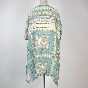 NWOT Johnny Was Arroyo Ice Floral Paisley Long Tunic Shirt Blouse Size L thumbnail 6