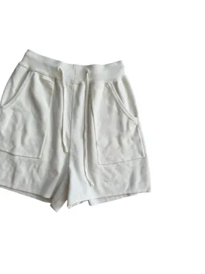 KNIT White High Waist Stretch Shorts Size Small thumbnail 4
