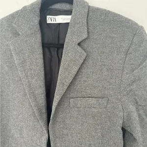 Gray Wool Blazer Zara thumbnail 3
