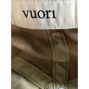 Vuori Women's Tan Khaki Embroidered Logo Adjustable Strapback Cap Hat OS thumbnail 4