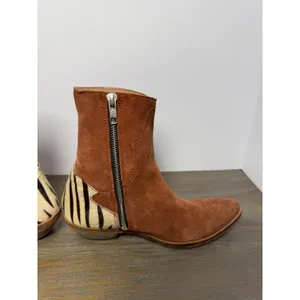 Free People Last Outlaw Calf Hair Ankle Boots Zebra Western 37 / US 6.5‎ Boho thumbnail 5