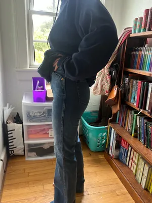 GAP Dark Blue Flare Jeans thumbnail 5