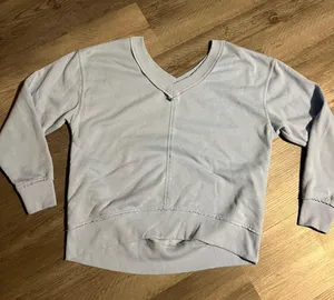 Off The Shoulder Baby Blue Sweater thumbnail 1