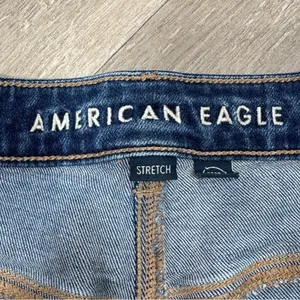 American‎ Eagle Stretch Denim Mom Jeans Retro Blue Size 14 Ankle thumbnail 8