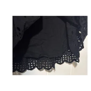 LOFT Womens Black Eyelet Dress Sleeveless Scalloped Hem Fit Flare Size Small thumbnail 4