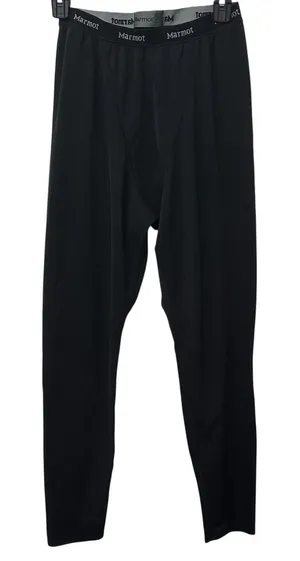 Marmot Base Layer Tights Thermal Pants Women's Large Black Ski‎ Hunting thumbnail 1