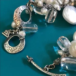 Silpada Effervescence Bracelet Pearl Quartz thumbnail 4