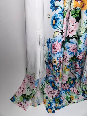 White Floral Maxi Dress Multiple thumbnail 9