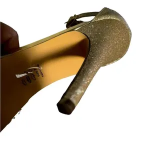Michael Antonio gold Mary Jane platform heels size 7 thumbnail 4