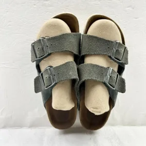 Birkenstock Women's Arizona Suede Leather Sandals Size 7 Grey thumbnail 4