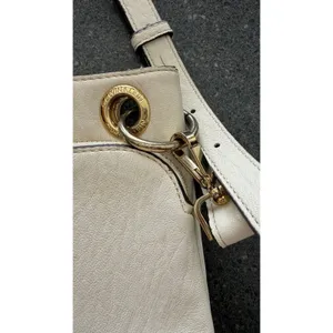 Calvin Klein Sonoma Ivory Faux Leather Crossbody Bag Gold Hardware thumbnail 8