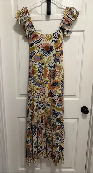 House of Harlow 1960 Molly Ivory Maxi Dress Size Small thumbnail 1