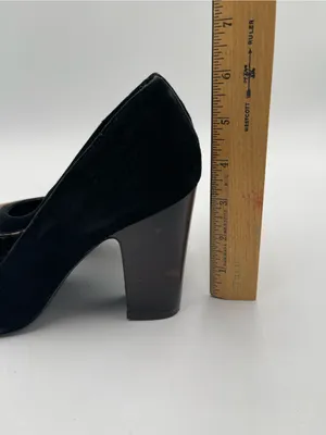Missoni x Target Black & Brown Barkwood Zig Zag Suede Heeled Pumps Shoes Sz 8 thumbnail 14