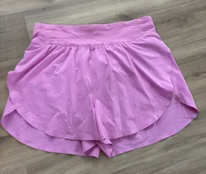 Lululemon Fast and Free Reflective High-Rise Short 3" Dahlia Mauve Pink Women 6 thumbnail 1