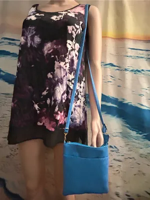 Blue Small Compact Women’s Crossbody Shoulder Bag Purse thumbnail 10