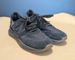 New Balance Fresh Foam X70 Sneakers Black Suede Womens 5.5 Boys 4 Camo Lace Up thumbnail 3